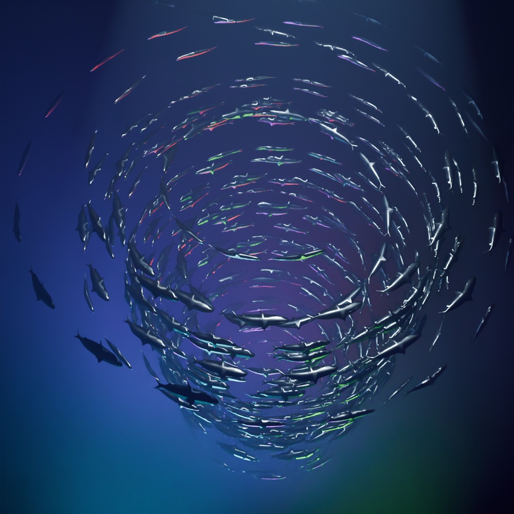 【Blender】 メタルイワシのトルネード Metal Sardine's tornado