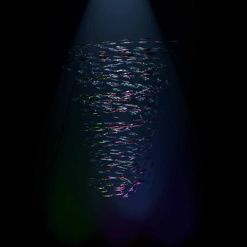 【Blender】 メタルイワシのトルネード Metal Sardine's tornado