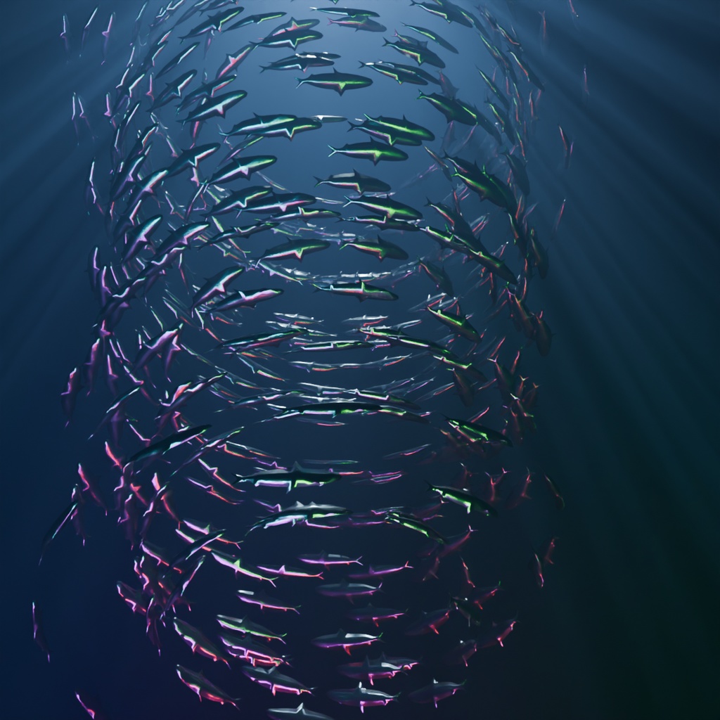 【Blender】 メタルイワシのトルネード Metal Sardine's tornado