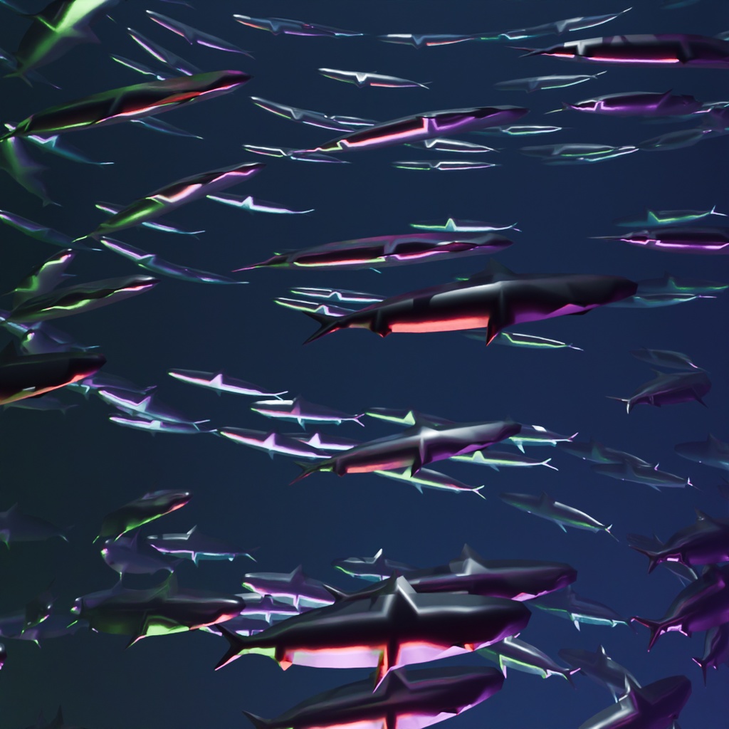 【Blender】 メタルイワシのトルネード Metal Sardine's tornado