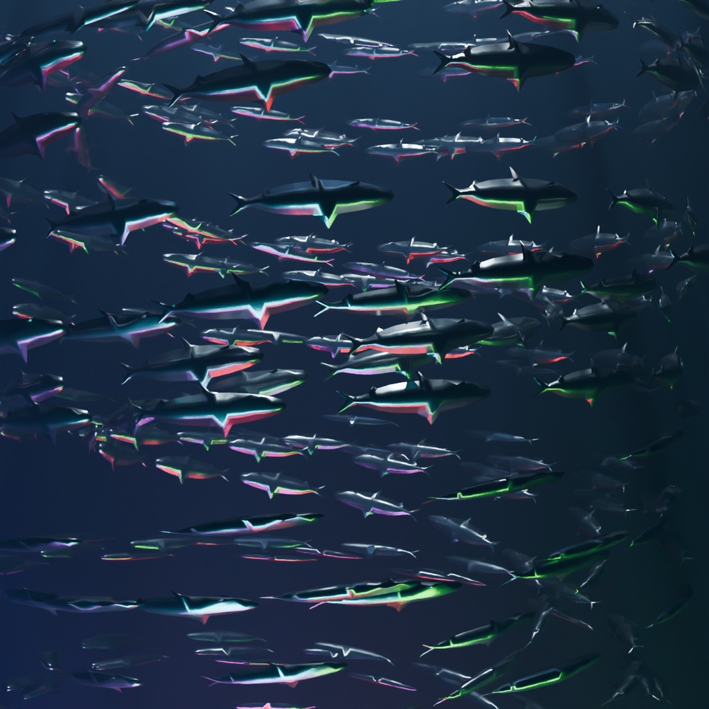 【Blender】 メタルイワシのトルネード Metal Sardine's tornado