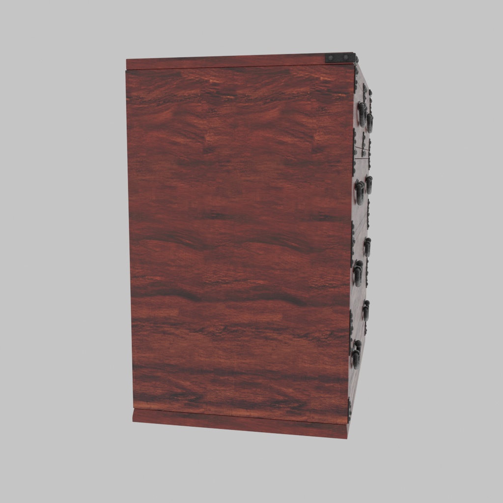 【Blender】 日本の古典的な箪笥 Classic Japanese Tansu