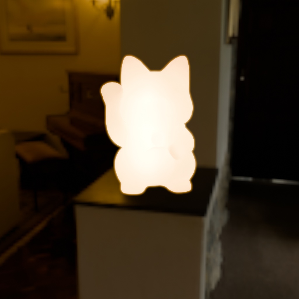 【Blender】 招き猫の間接照明 Indirect lighting of a beckoning cat