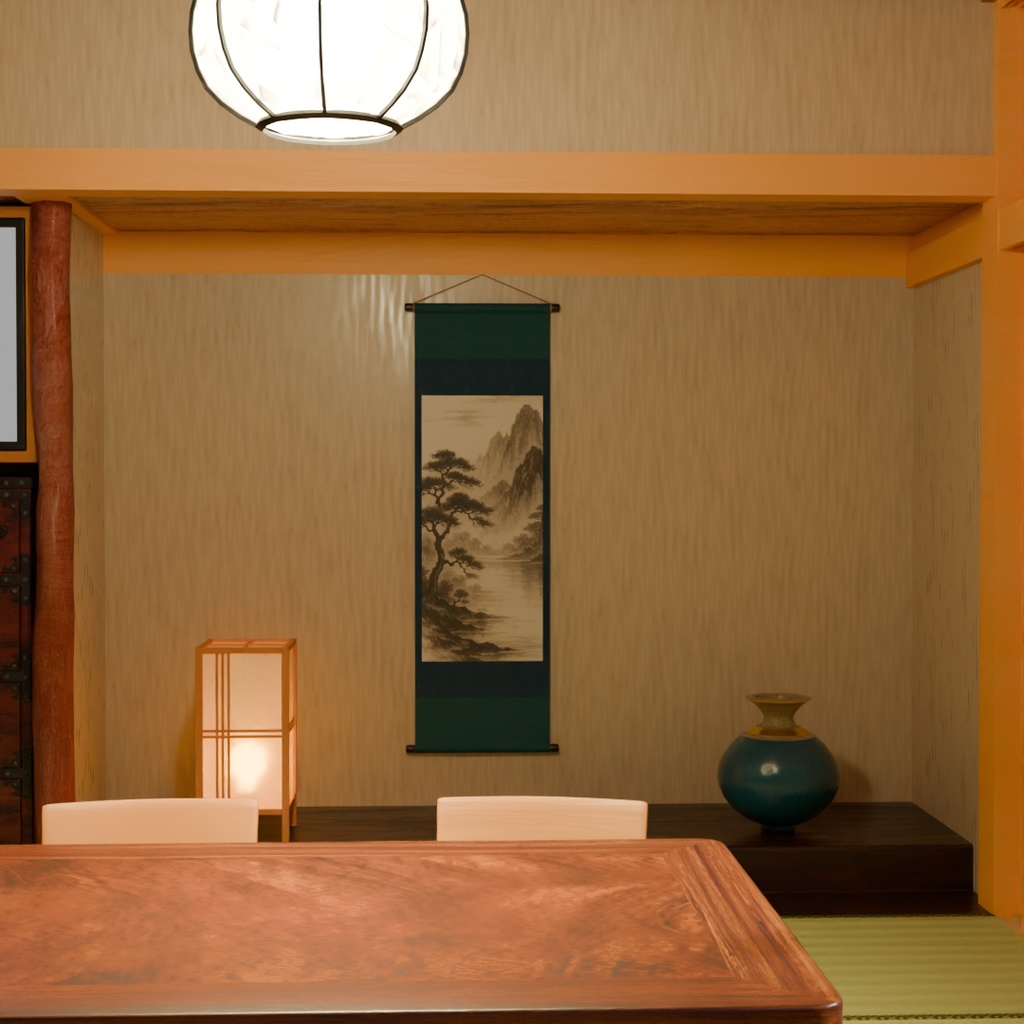 【Blender】 旅館の和室『梅』 Japanese-style room “Ume” at Ryokan