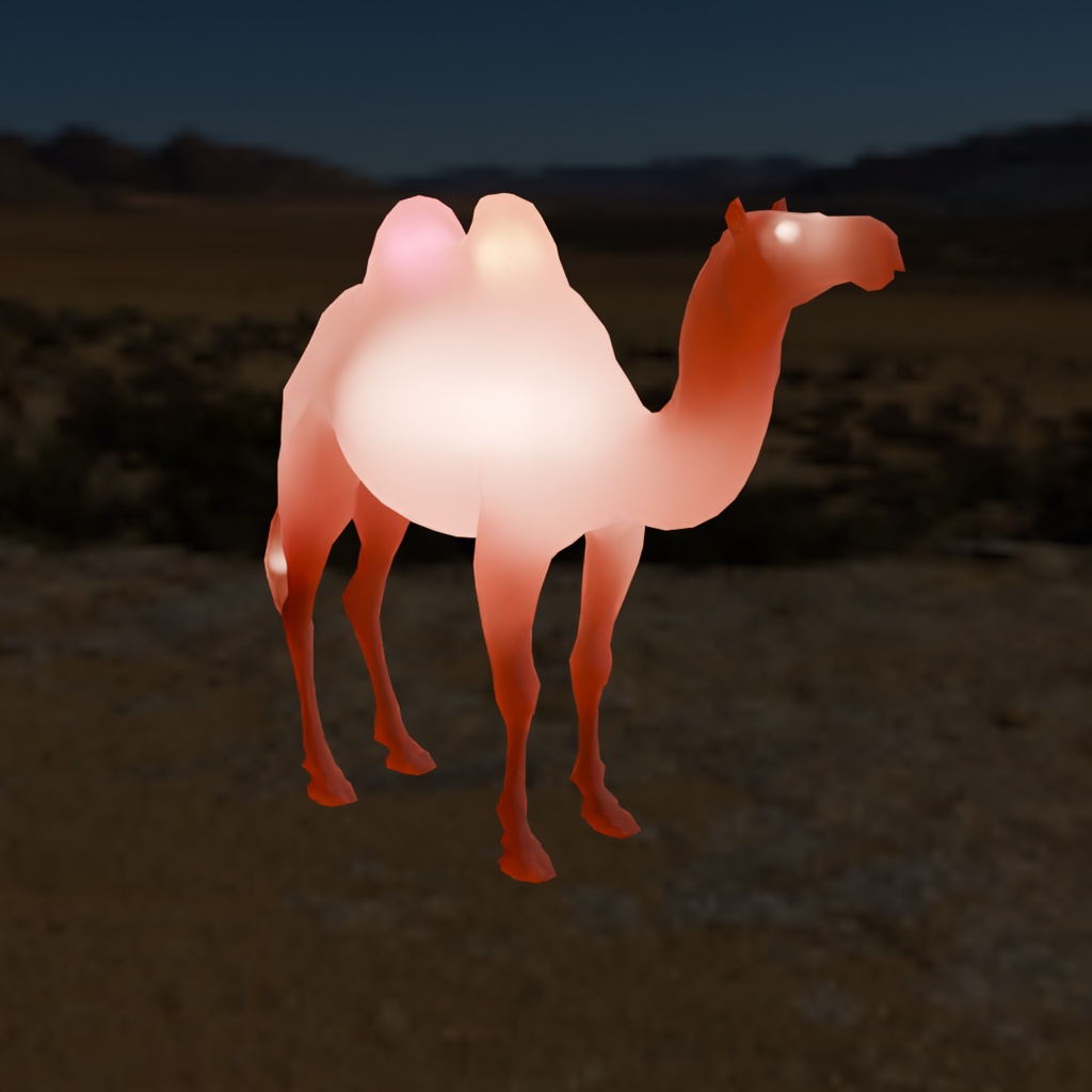 【Blender】 ラクダの間接照明 Indirect camel lighting