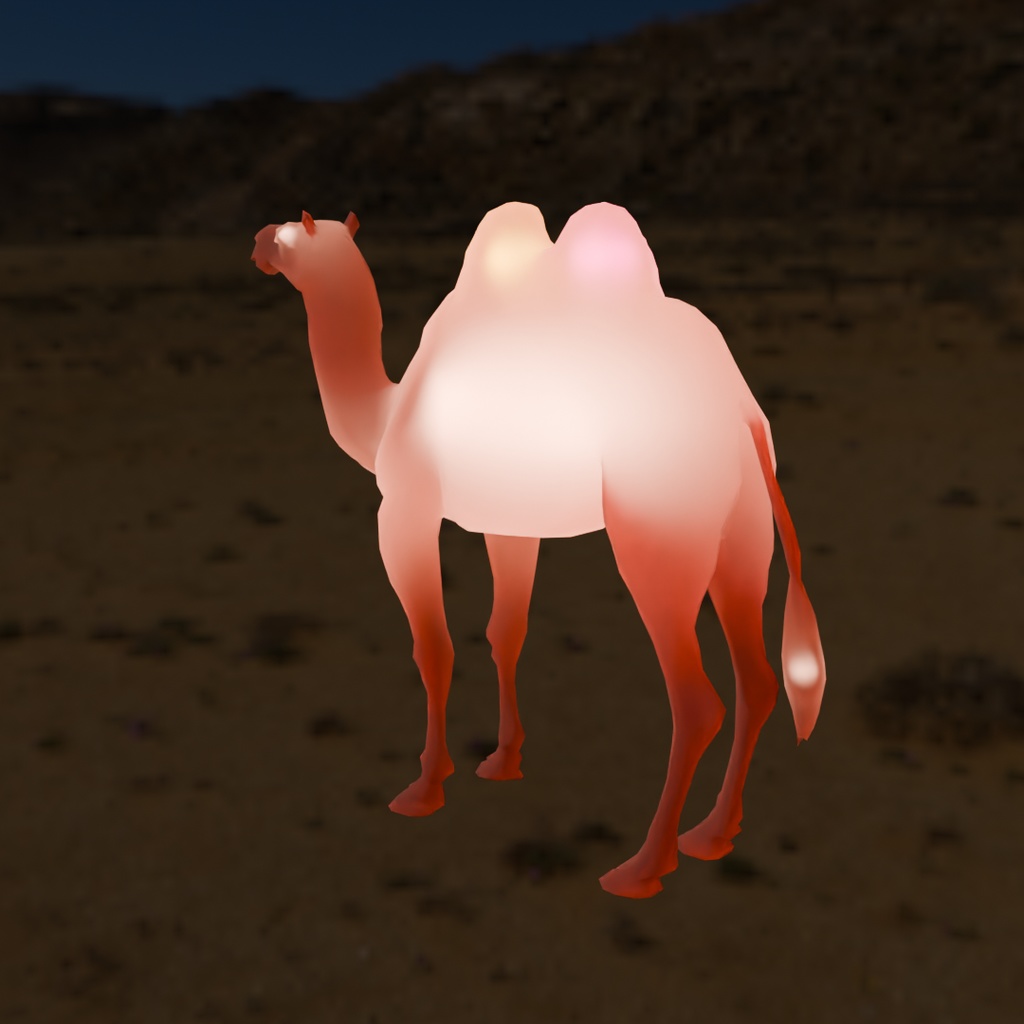 【Blender】 ラクダの間接照明 Indirect camel lighting