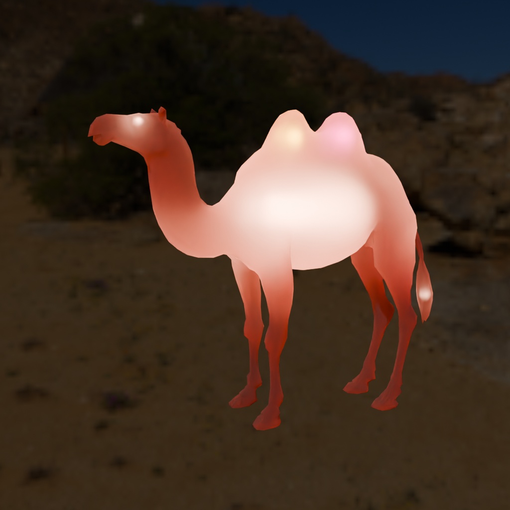 【Blender】 ラクダの間接照明 Indirect camel lighting