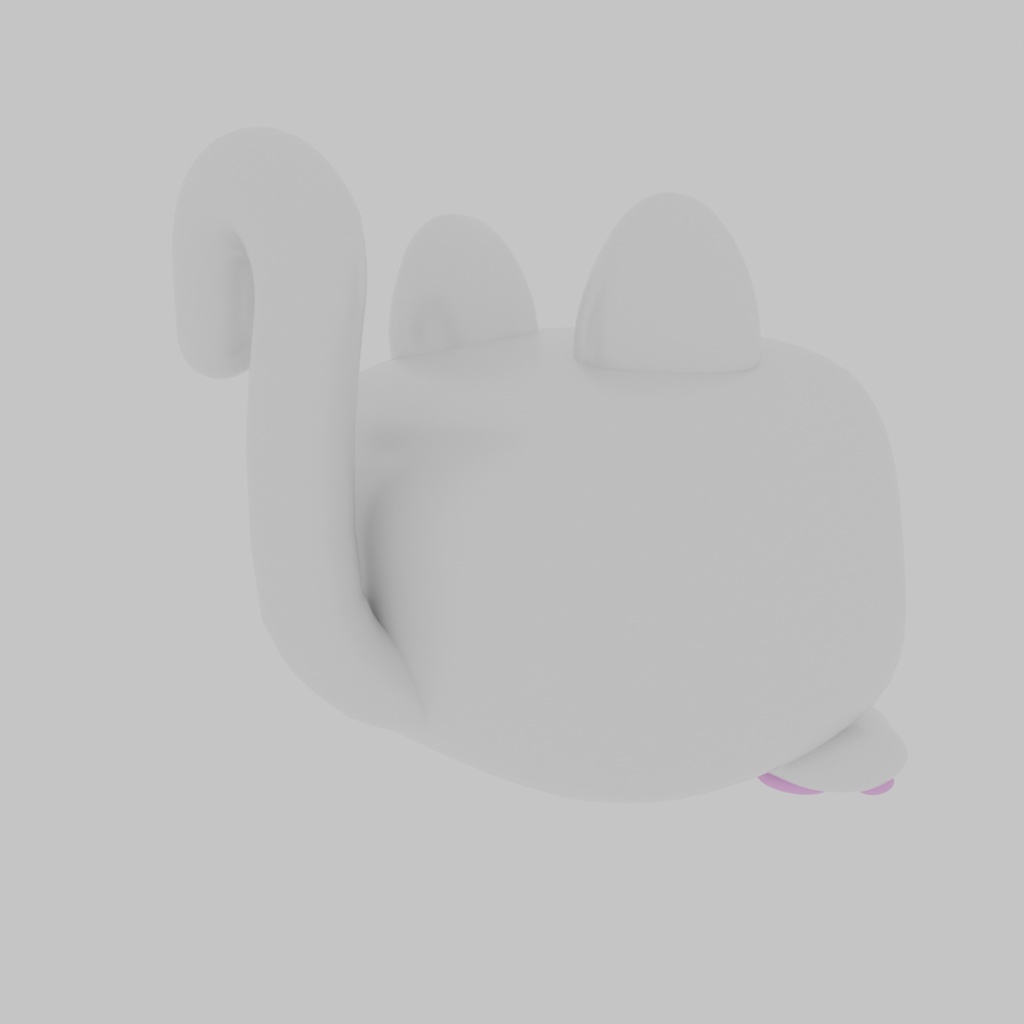 【Blender】 猫のデジタル時計 Cat Digital Clock