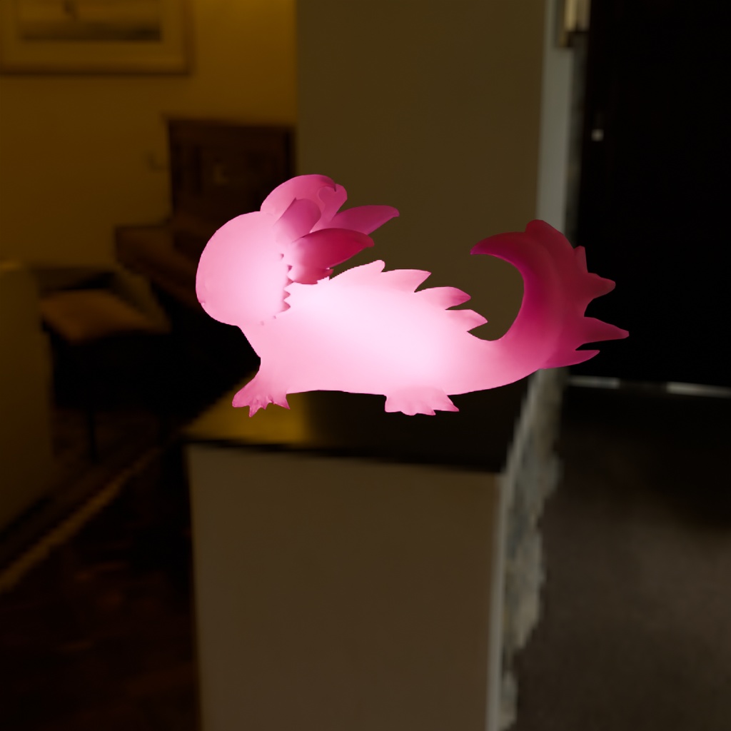 【Blender】 ウーパールーパーの間接照明 Indirect lighting for Axolotl