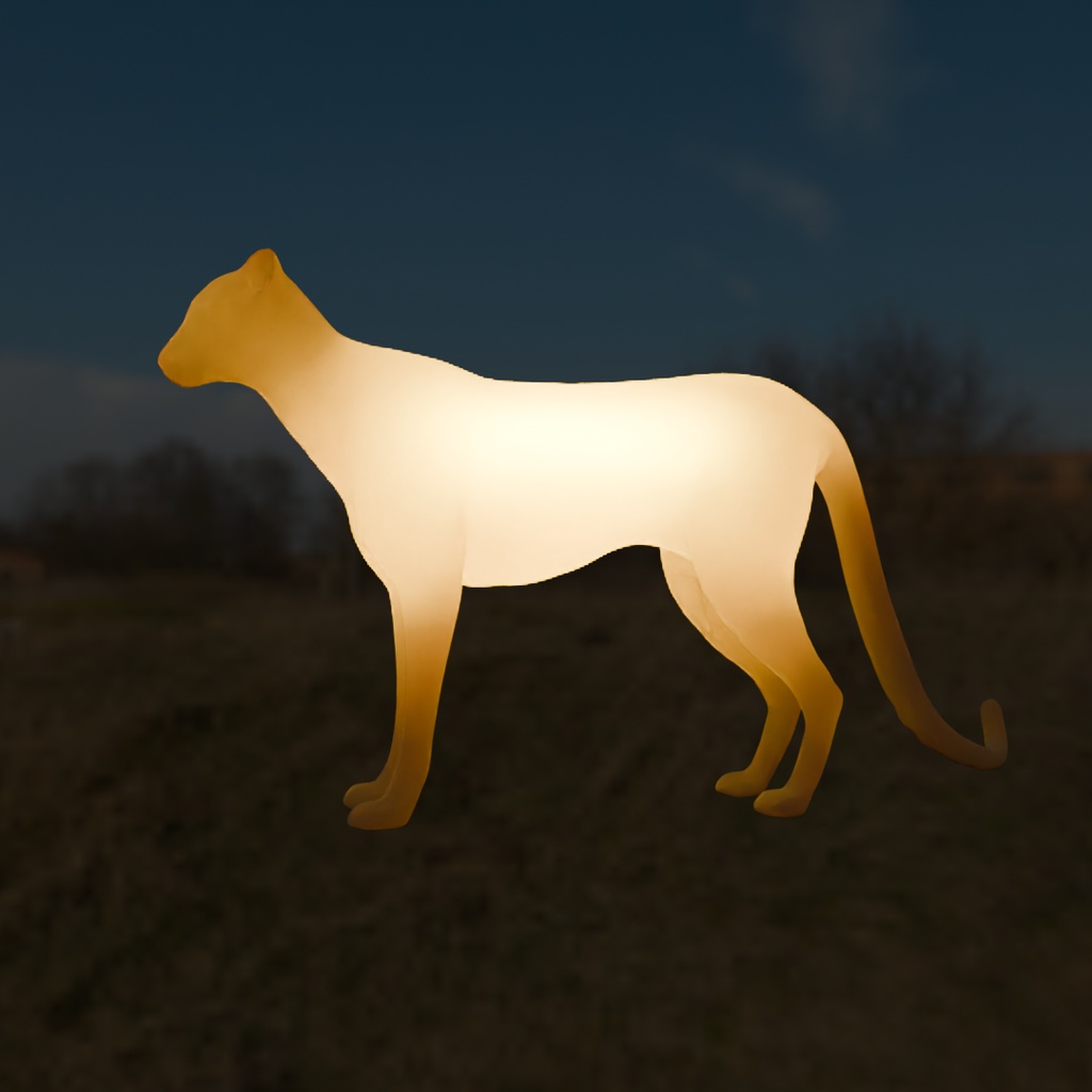 【Blender】 ネコ科の猛獣たちの間接照明 Indirect lighting for feline beasts of prey