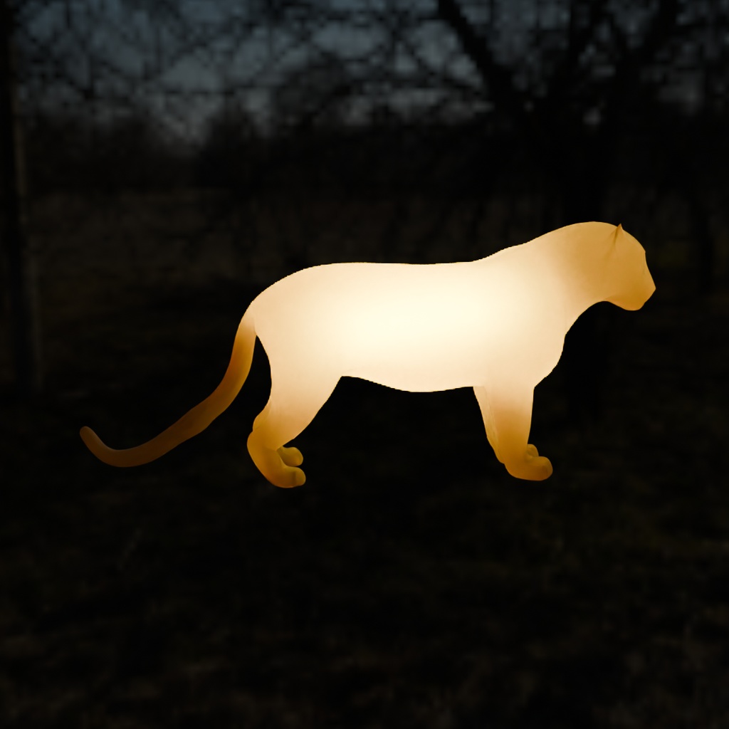 【Blender】 ネコ科の猛獣たちの間接照明 Indirect lighting for feline beasts of prey
