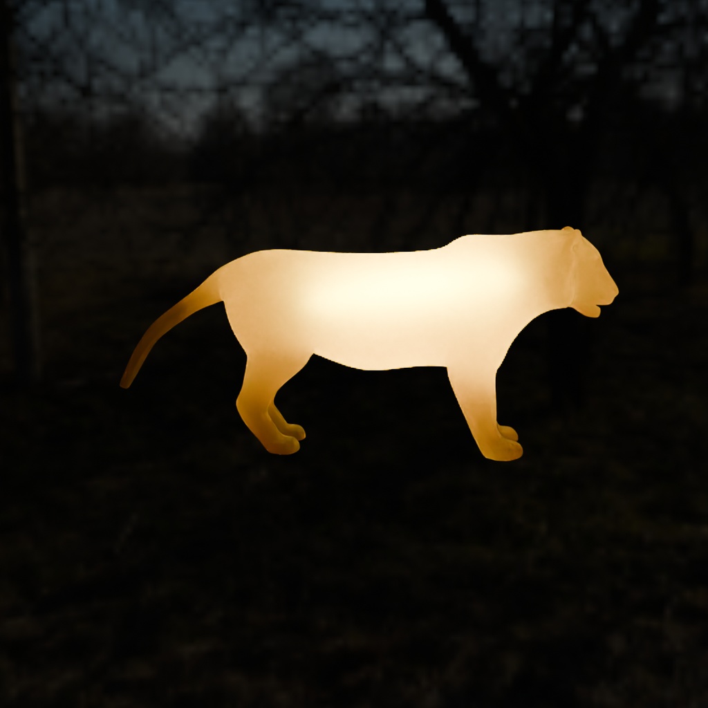 【Blender】 ネコ科の猛獣たちの間接照明 Indirect lighting for feline beasts of prey