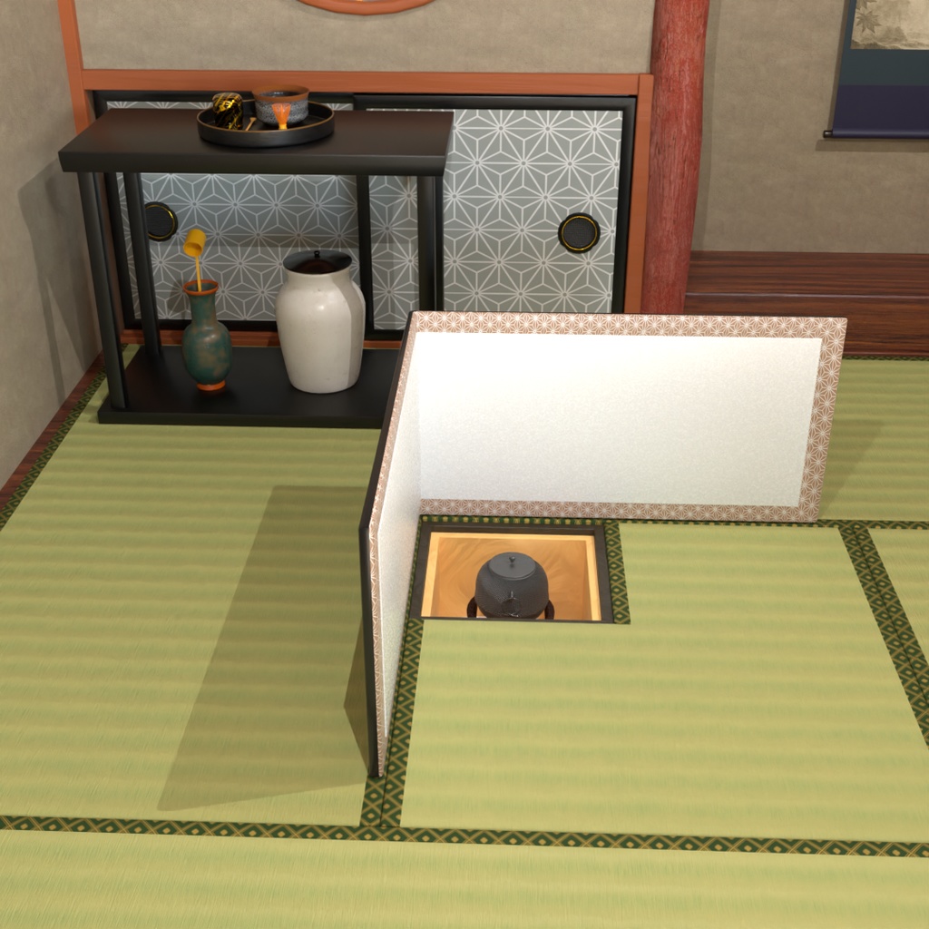 【Blender】 茶室『郷庵』 Tea ceremony room “Go-an"