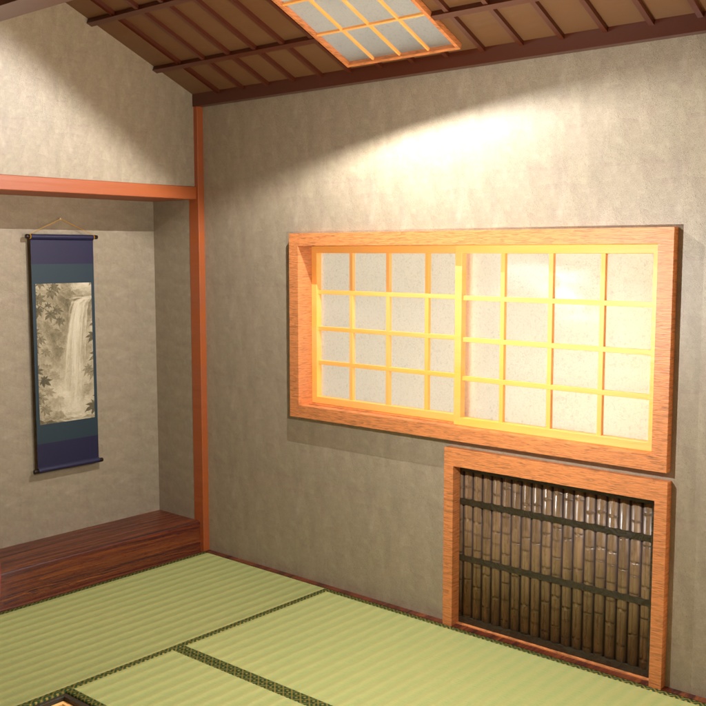 【Blender】 茶室『郷庵』 Tea ceremony room “Go-an"