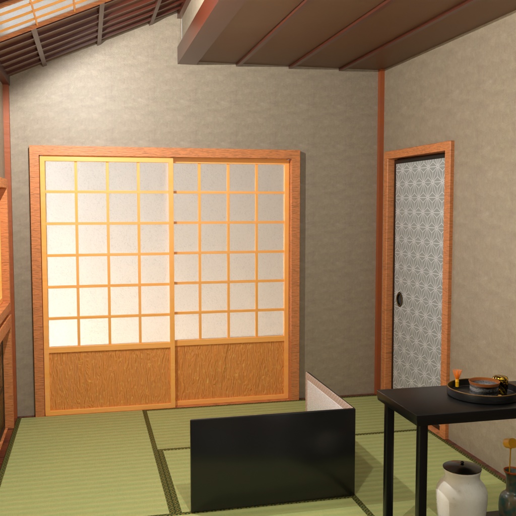 【Blender】 茶室『郷庵』 Tea ceremony room “Go-an"