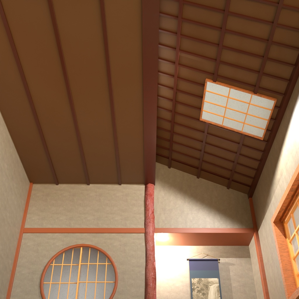 【Blender】 茶室『郷庵』 Tea ceremony room “Go-an"