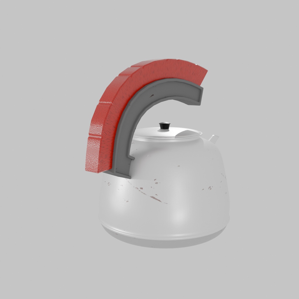【Blender】 グラディエーターなやかん gladiator kettle