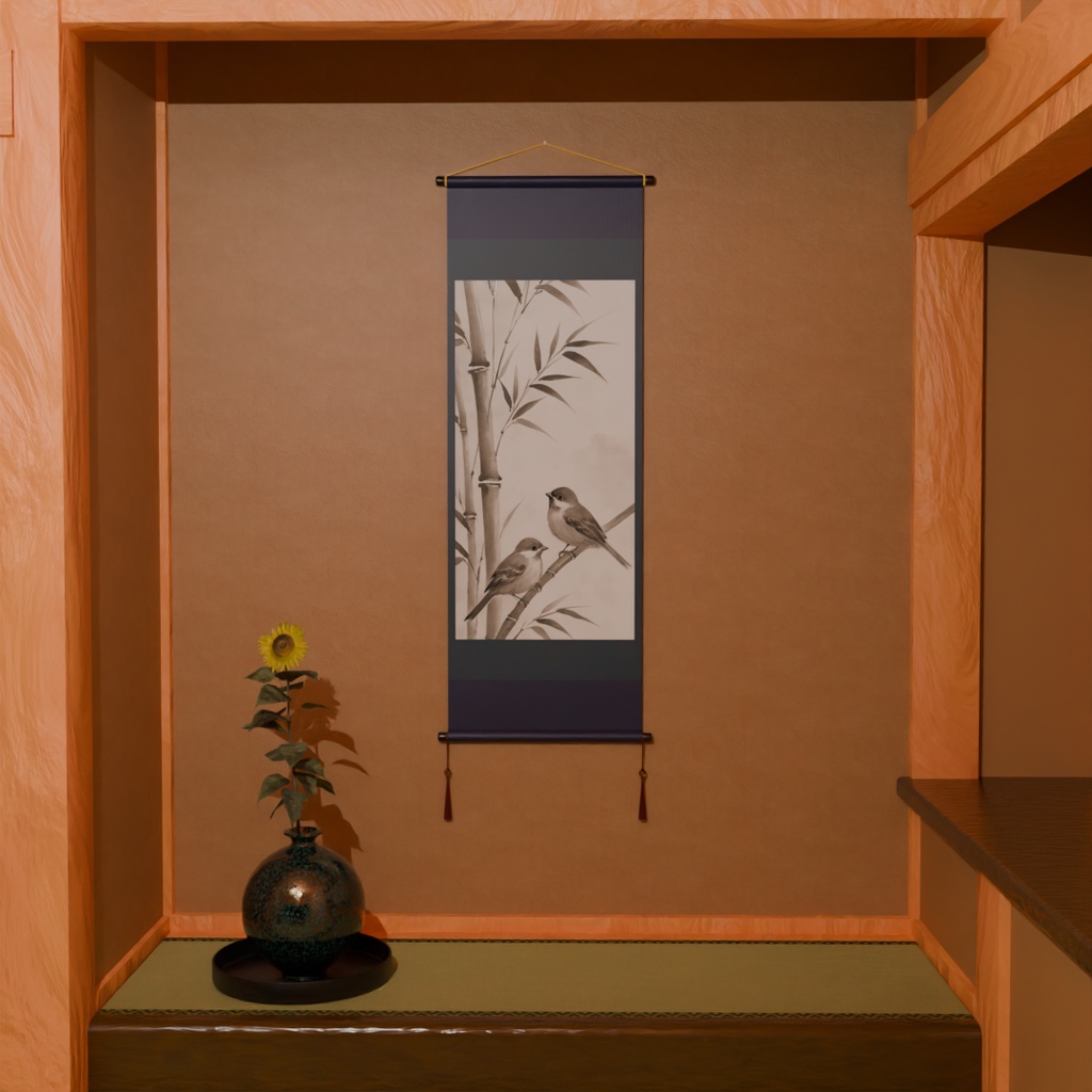 【Blender】 書院造の部屋 shoin-style Japanese-style room