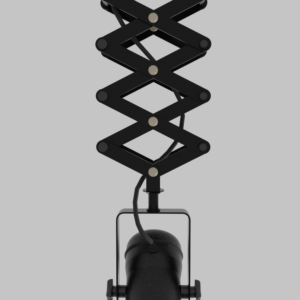 【Blender】 パンタグラフ式スポットライト shoin-style Japanese-style room