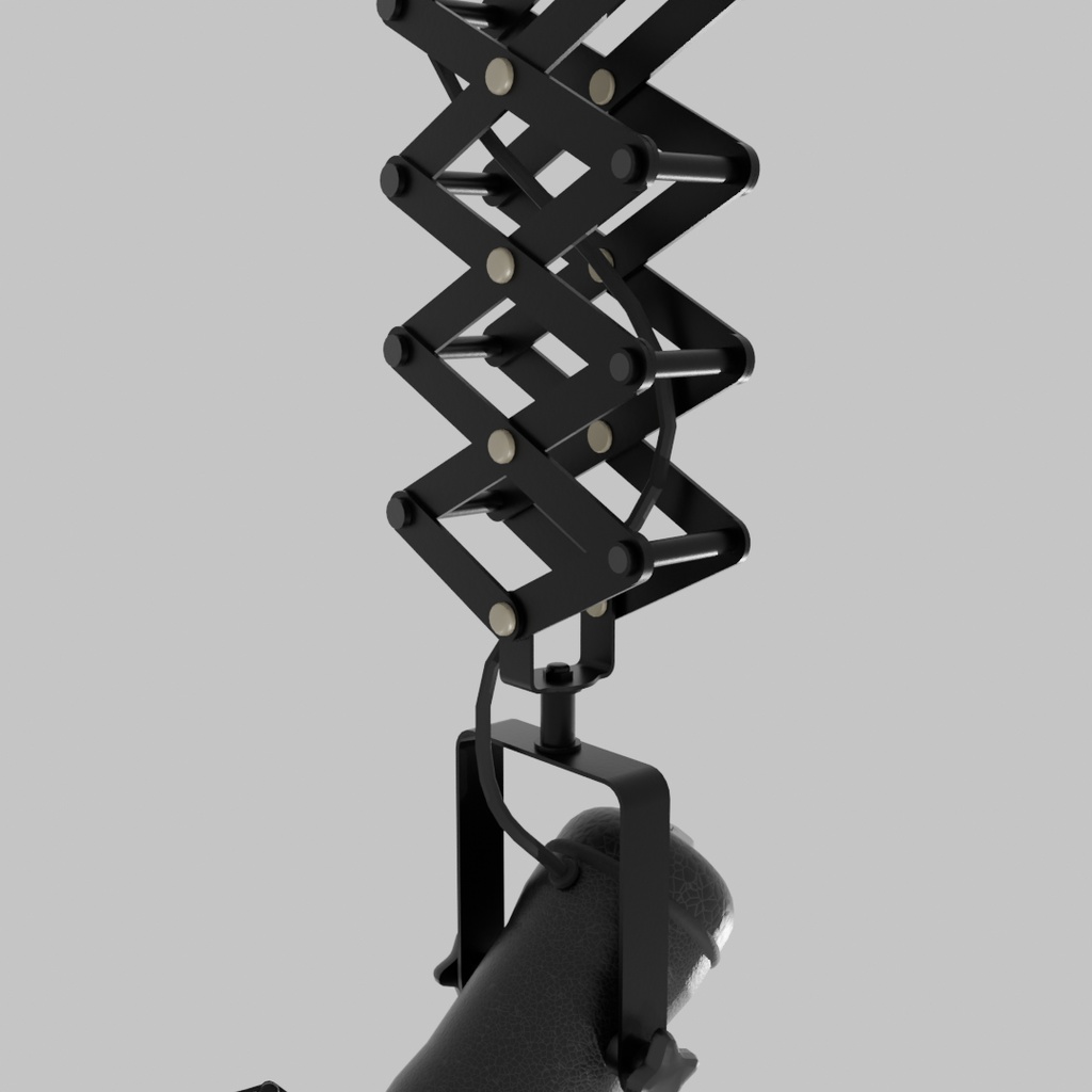 【Blender】 パンタグラフ式スポットライト shoin-style Japanese-style room