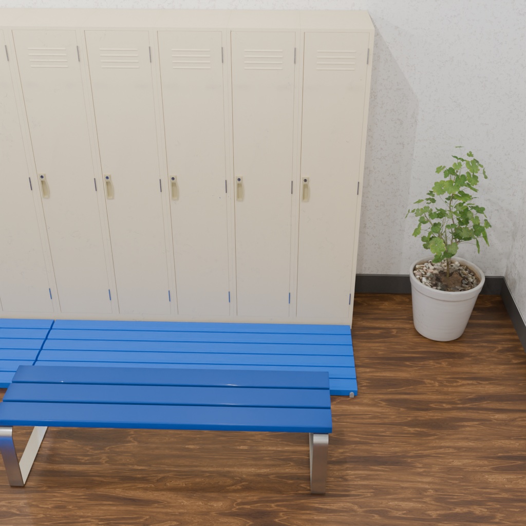 【Blender】 ロッカールーム Locker room