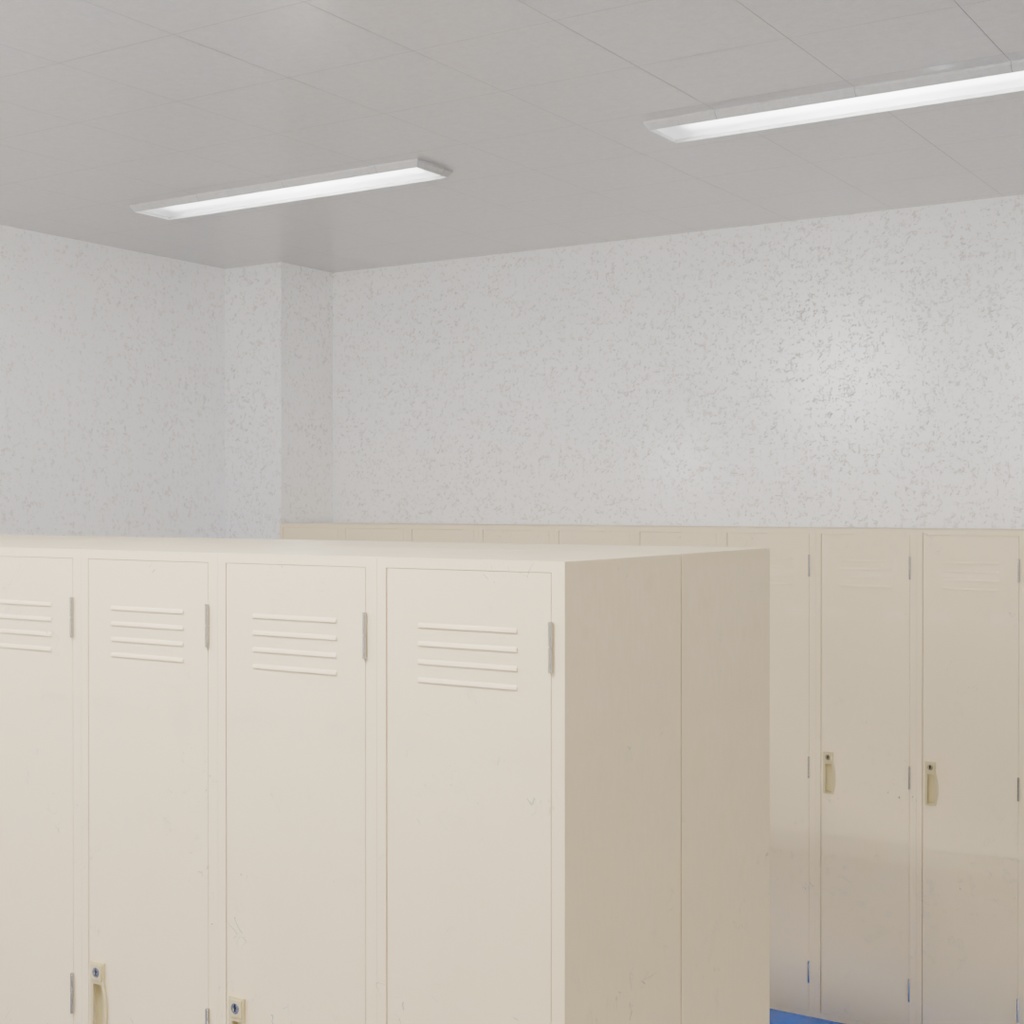 【Blender】 ロッカールーム Locker room