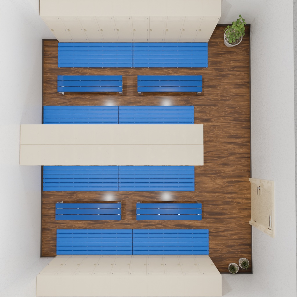【Blender】 ロッカールーム Locker room