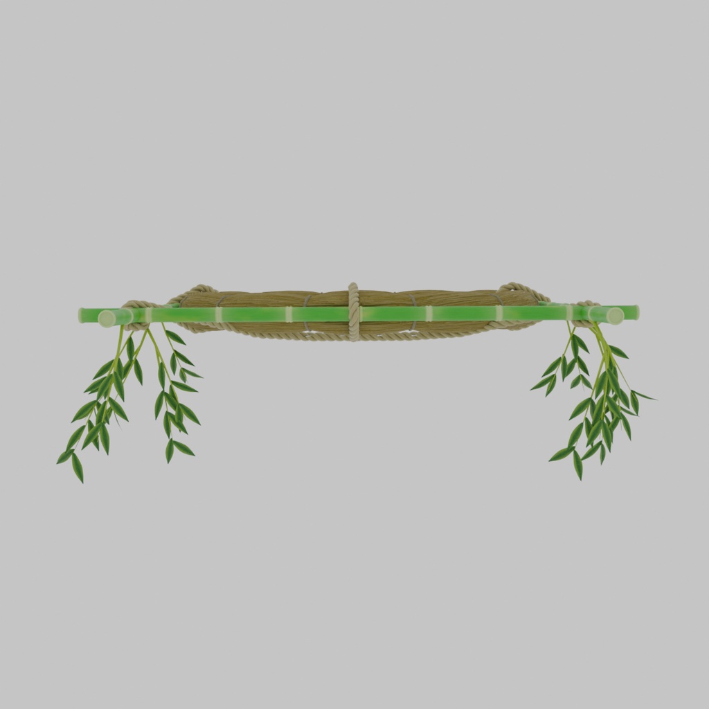 【Blender】 茅の輪くぐりの茅の輪 cogon grass ring