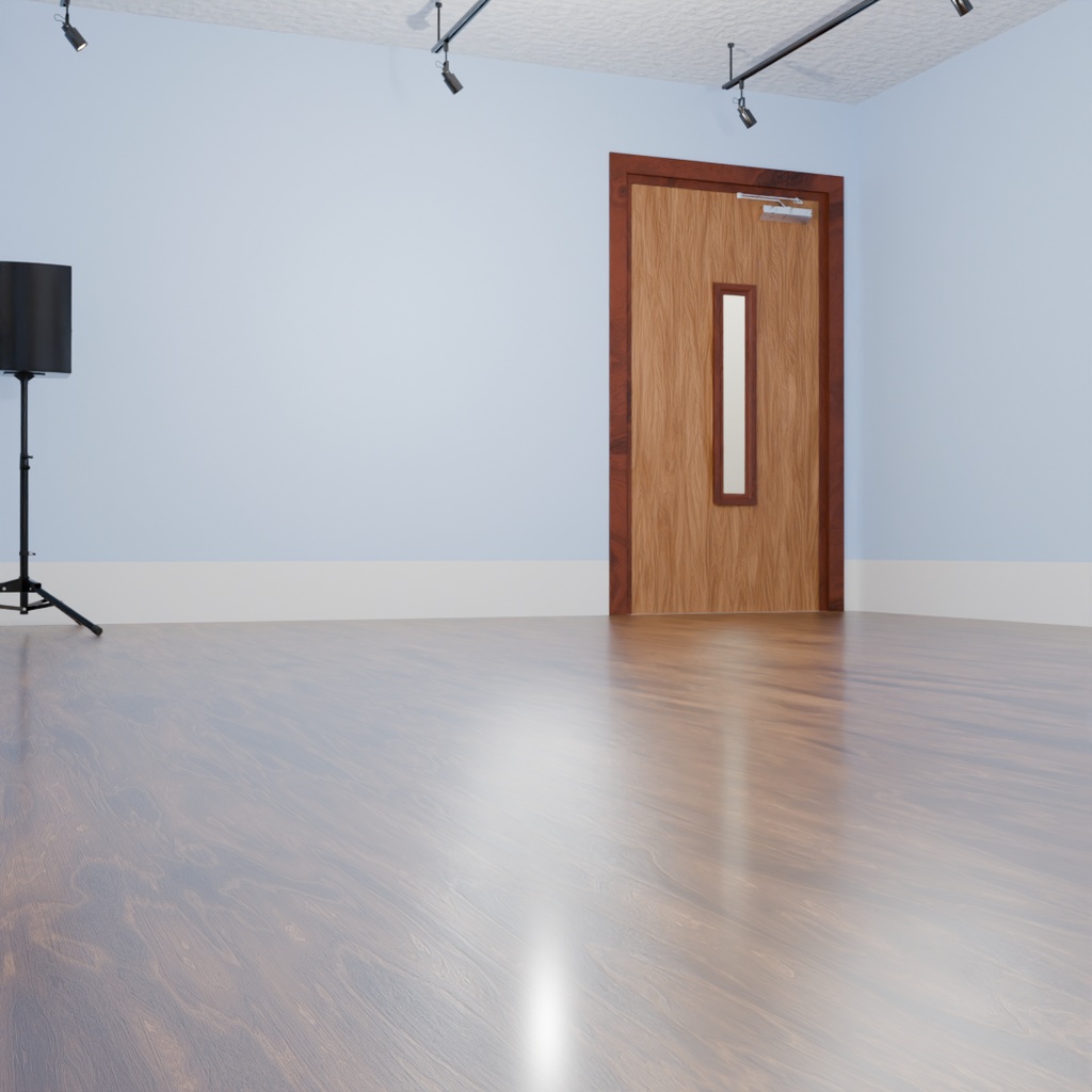 【Blender】 シンプルなダンススタジオ Simple Dance Studio