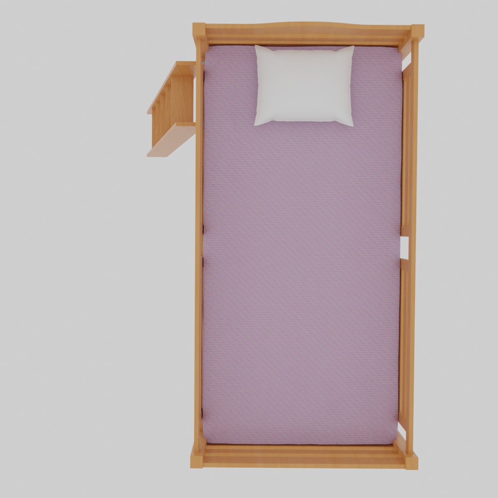 【Blender】 ロフトベッドとチェスト Loft bed and chest