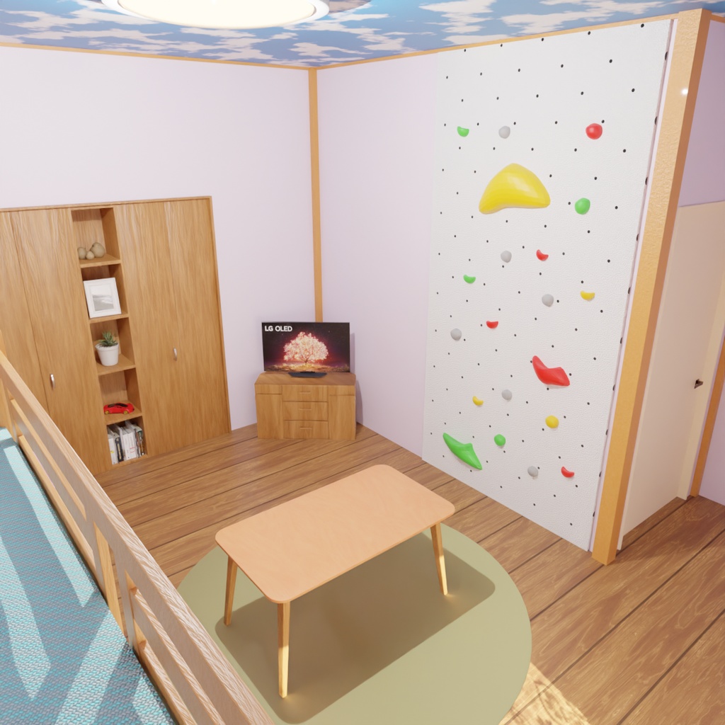 【Blender】 子供部屋(2人タイプ) Children's room (2-person type)