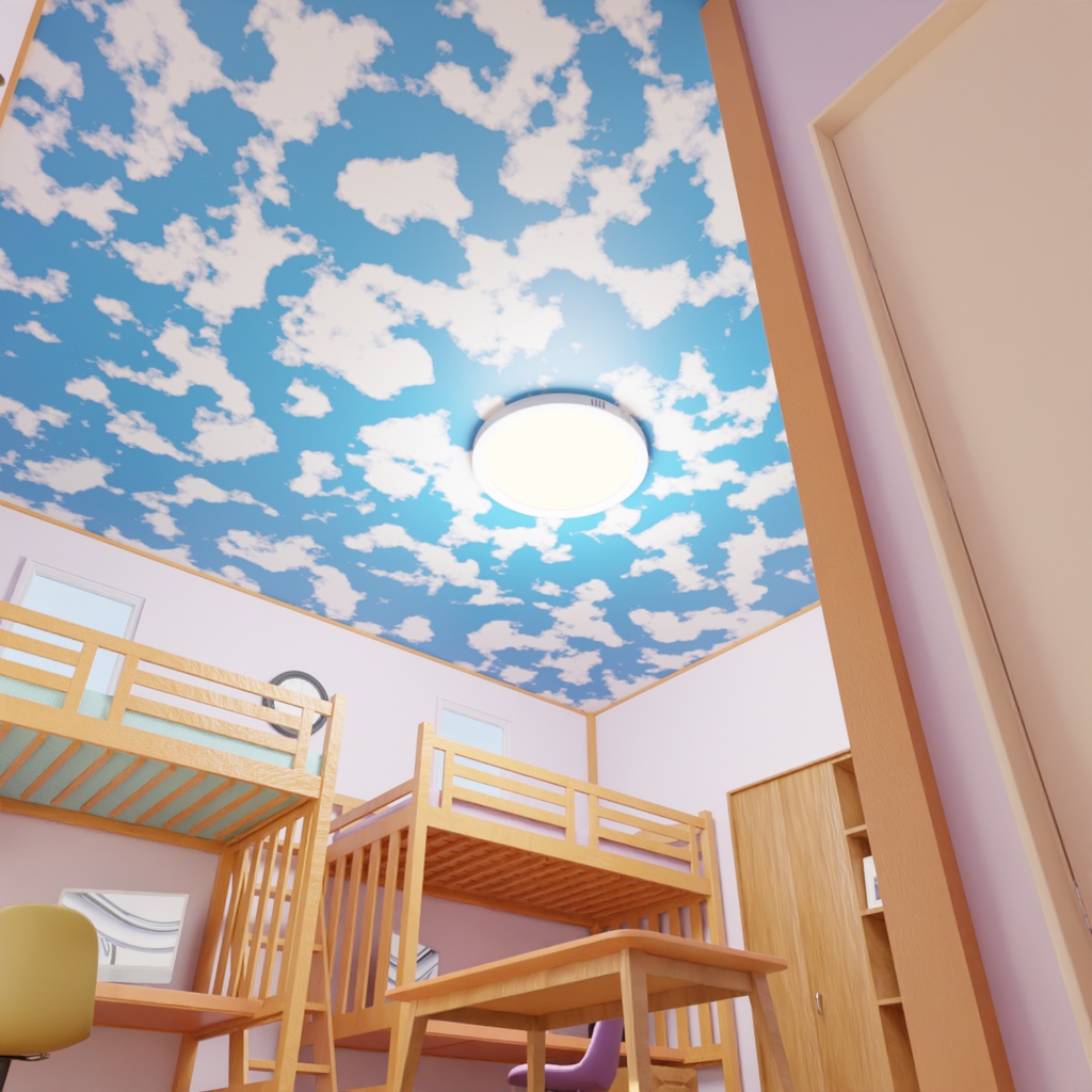【Blender】 子供部屋(2人タイプ) Children's room (2-person type)