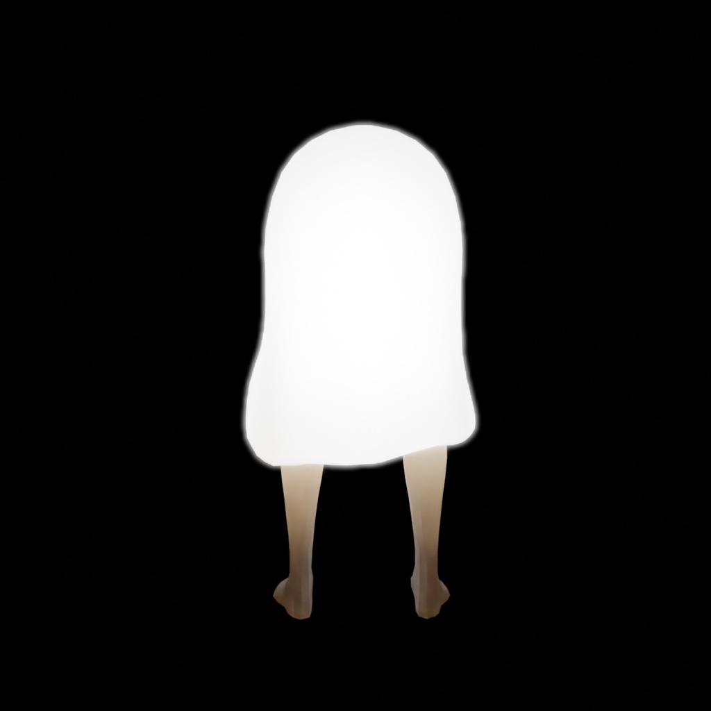 【Blender】 メジェドとアヌビスの間接照明 Indirect lighting of Medjed and Anubis