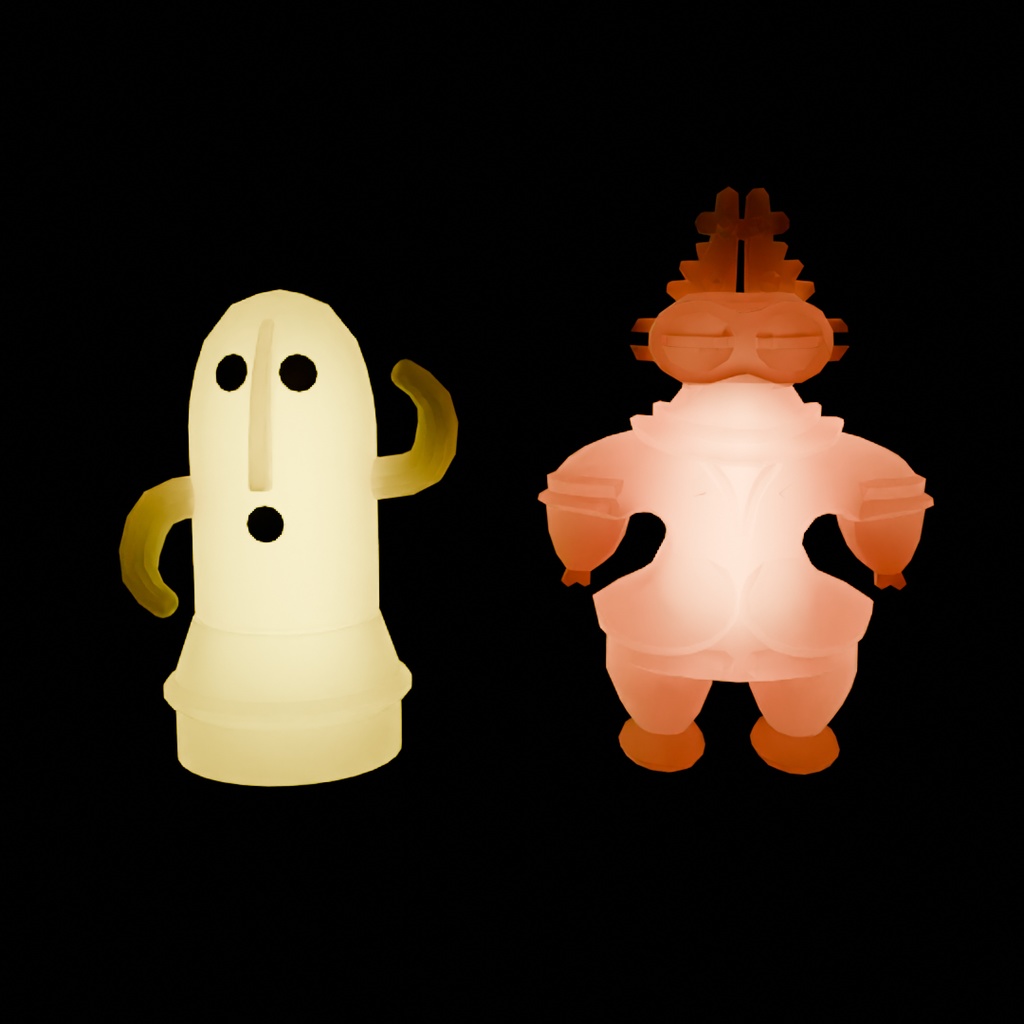 【Blender】 埴輪と土偶の間接照明 Indirect lighting of haniwa and dogu