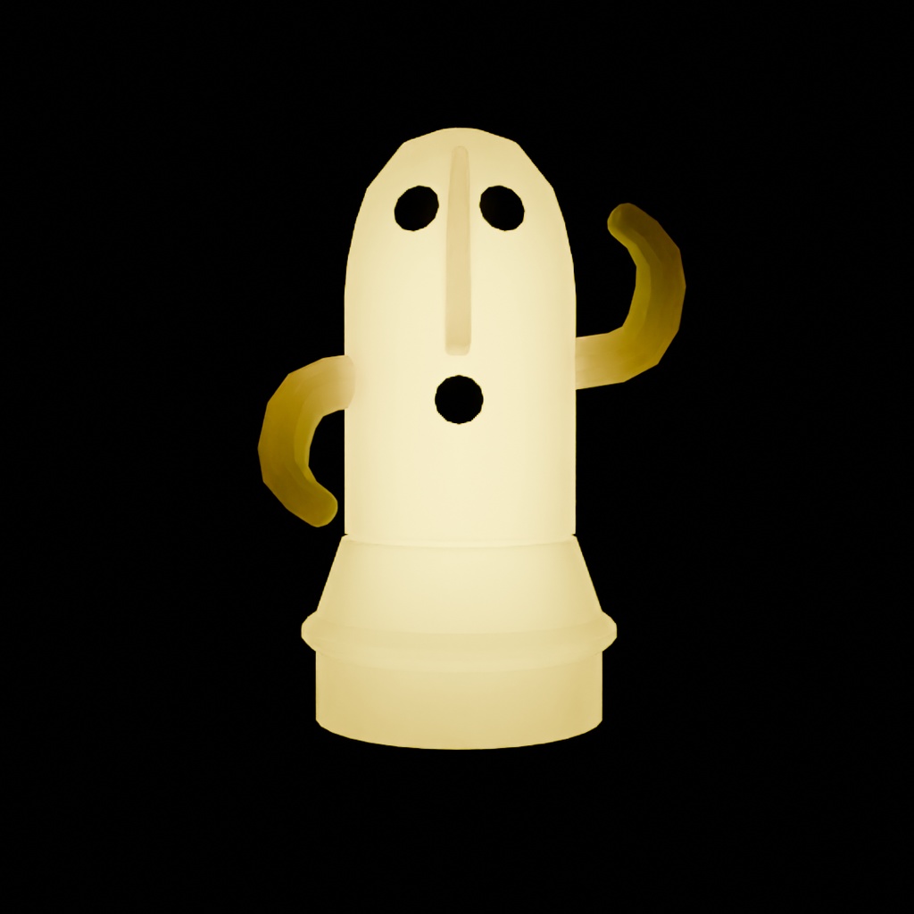 【Blender】 埴輪と土偶の間接照明 Indirect lighting of haniwa and dogu