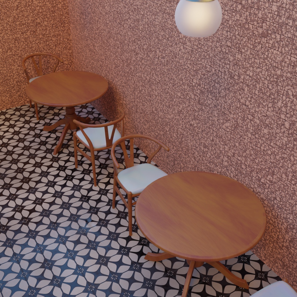 【Blender】 小さなカフェ『Le Pole』 Small cafe “Le Pole"