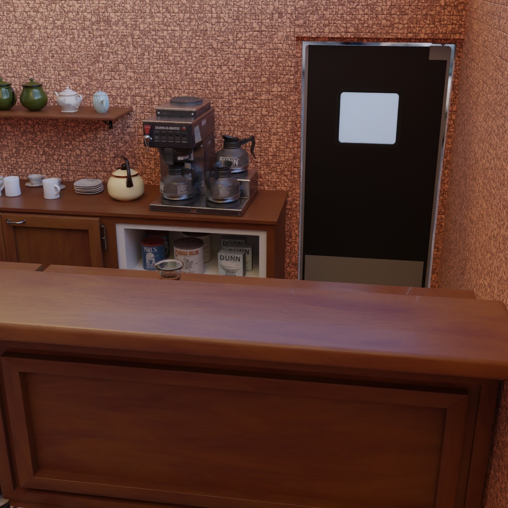 【Blender】 小さなカフェ『Le Pole』 Small cafe “Le Pole"