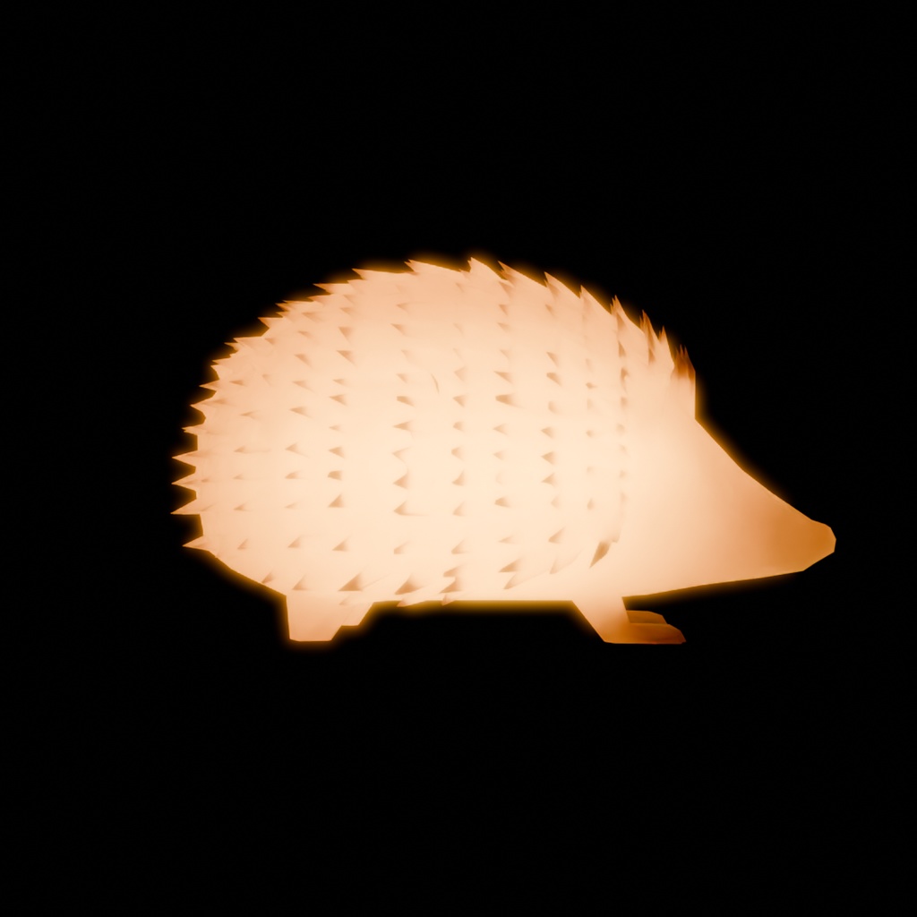 【Blender】 ハリネズミの間接照明 Indirect lighting of hedgehog