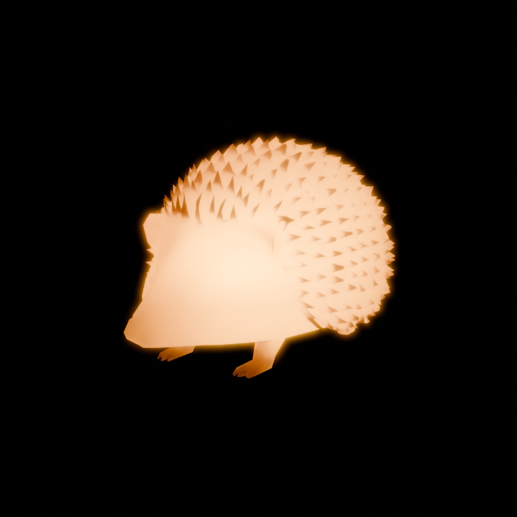 【Blender】 ハリネズミの間接照明 Indirect lighting of hedgehog