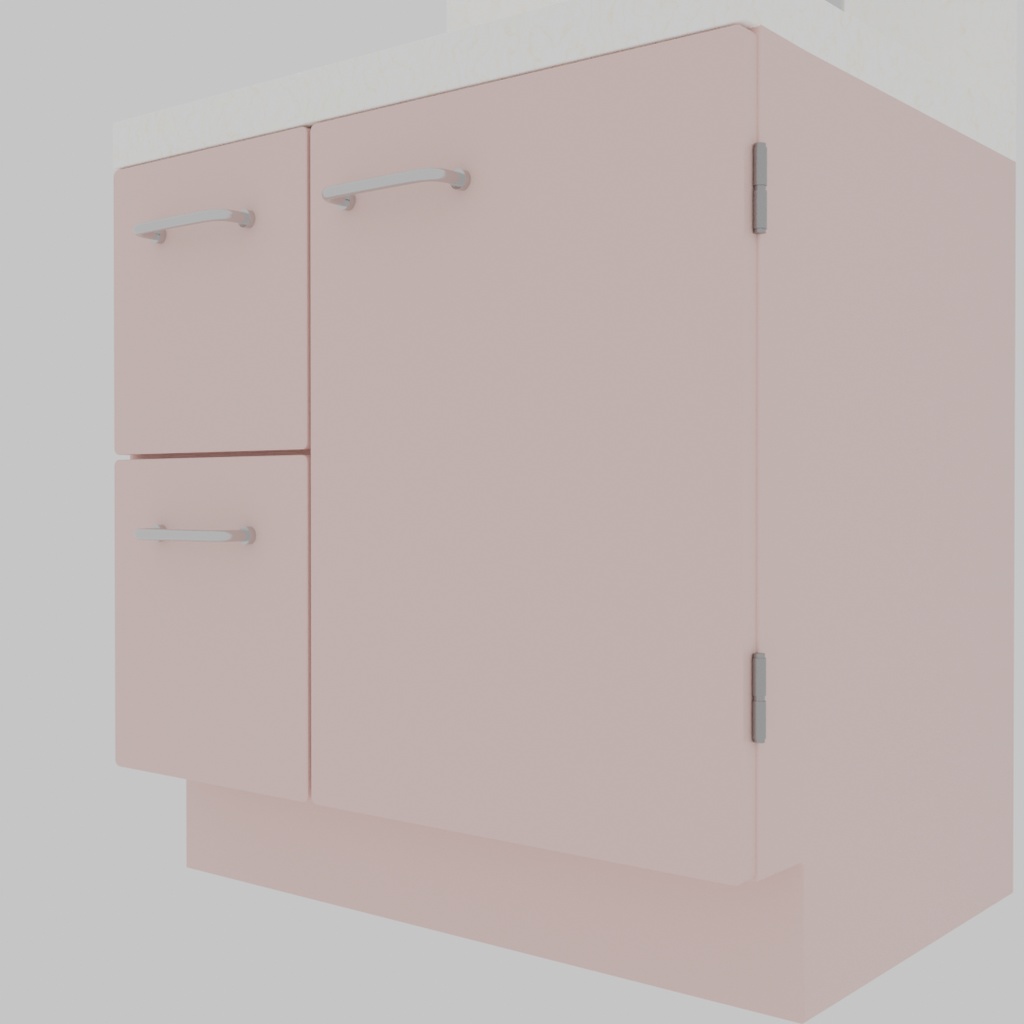 【Blender】 洗面化粧台 Bathroom vanity