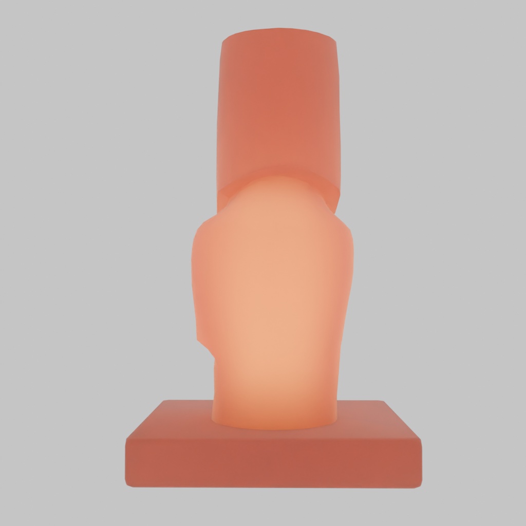 【Blender】 モアイの間接照明 Indirect lighting of Moai