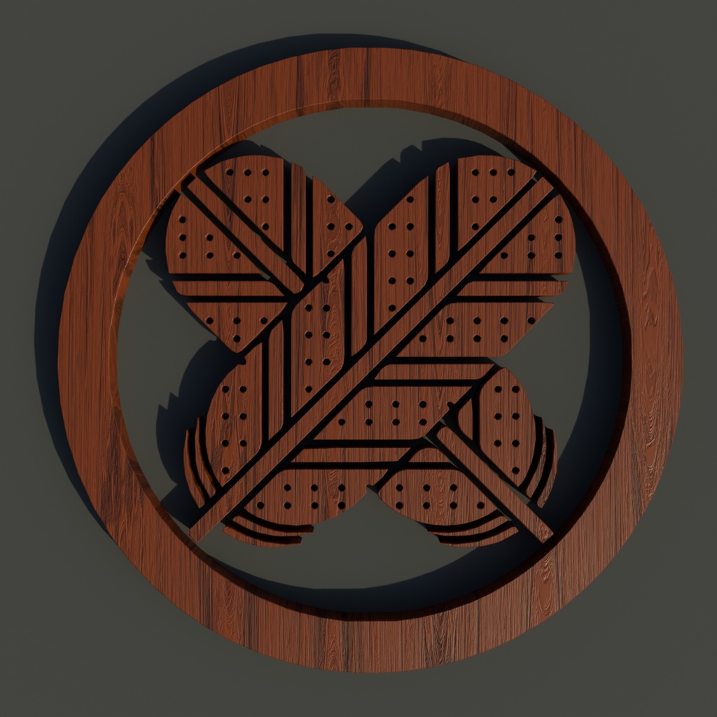 【Blender】 家紋のキット Family Crest Kit