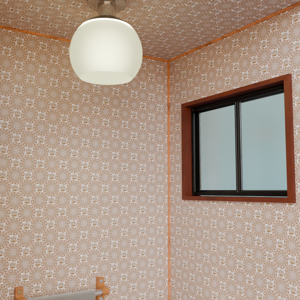 【Blender】 シンプルなトイレルーム Simple restroom