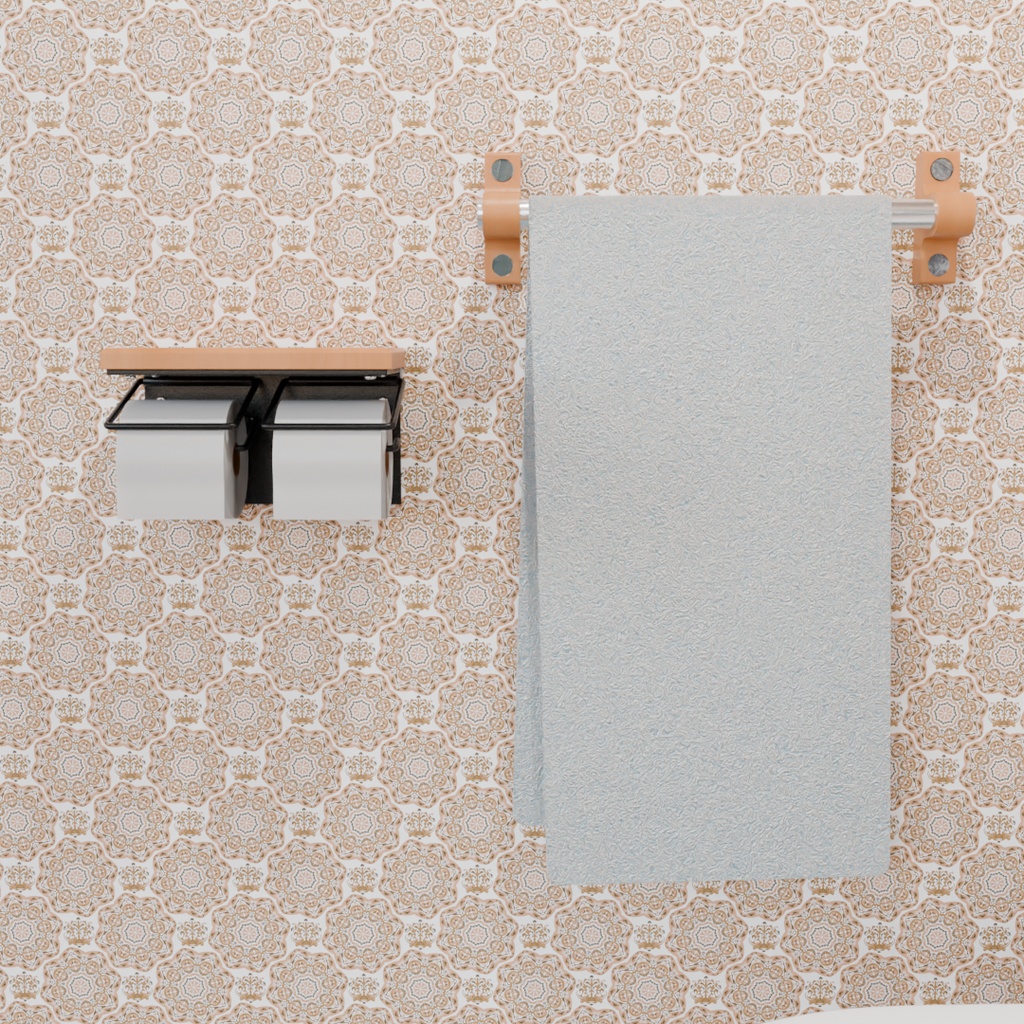 【Blender】 シンプルなトイレルーム Simple restroom