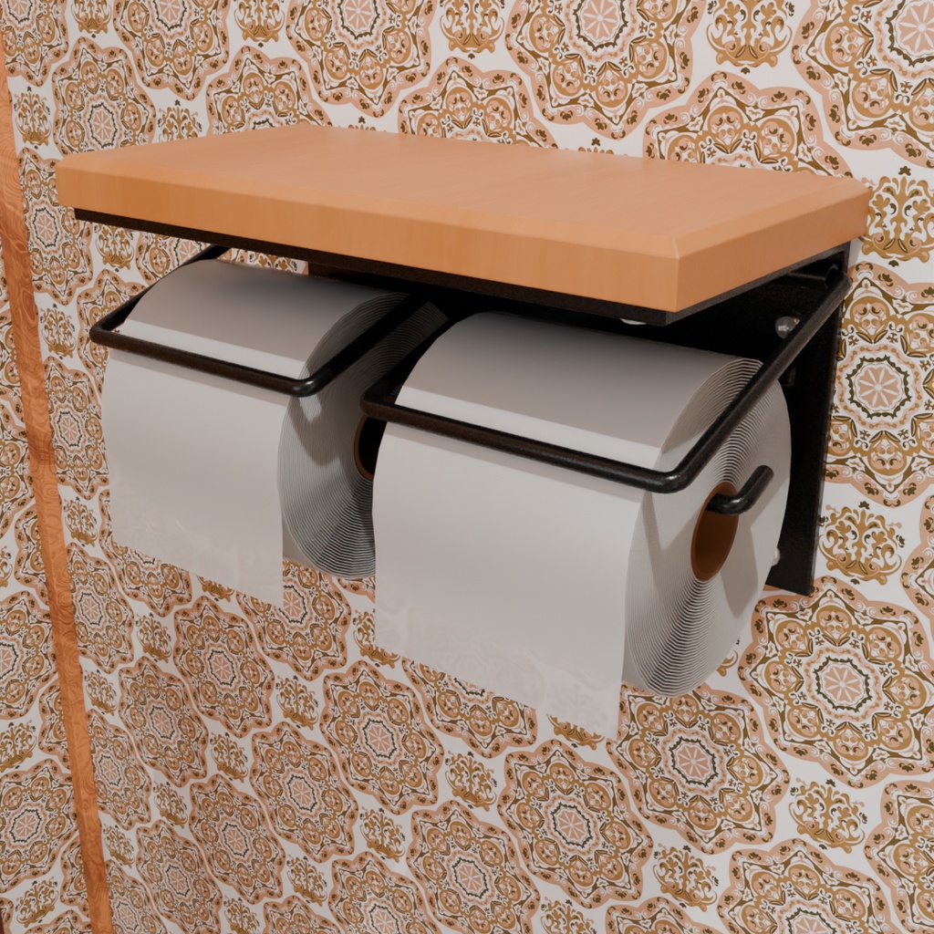 【Blender】 シンプルなトイレルーム Simple restroom