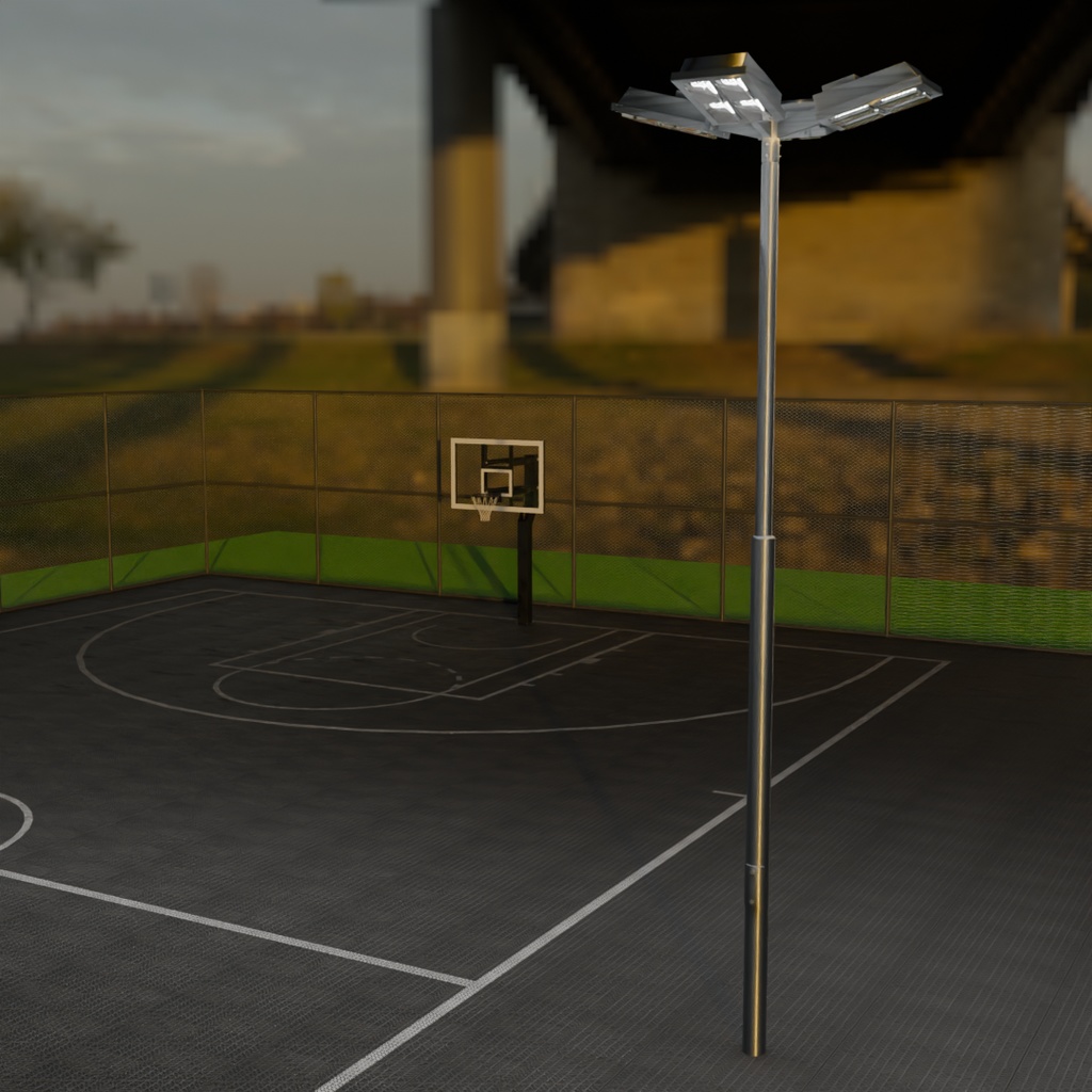 【Blender】 コート用LED投光器 LED Floodlight for Courts