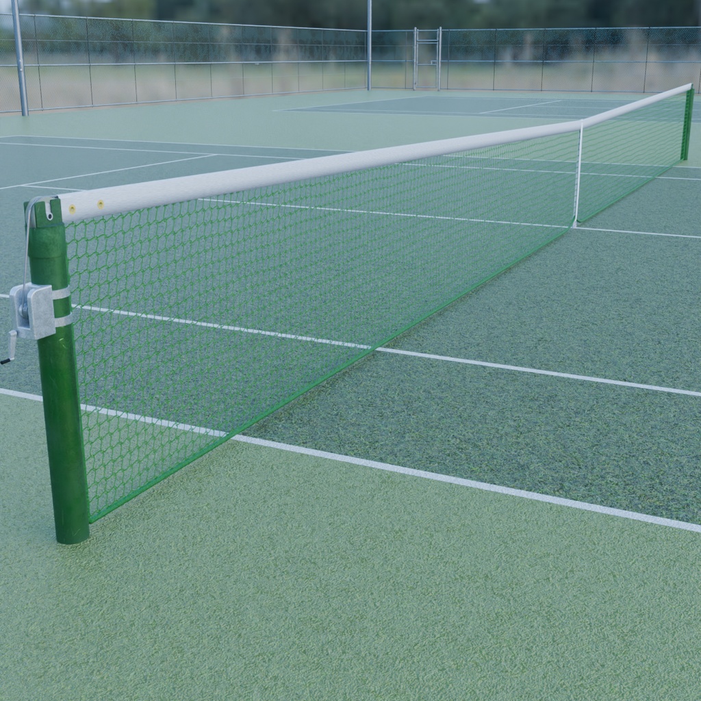【Blender】 テニスコート2面 2 tennis courts