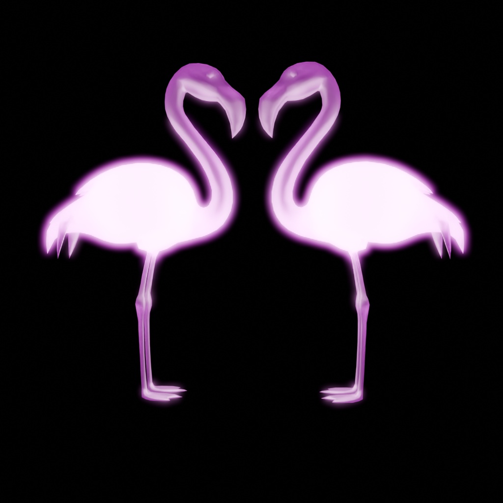 【Blender】 フラミンゴの間接照明 Indirect flamingo lighting
