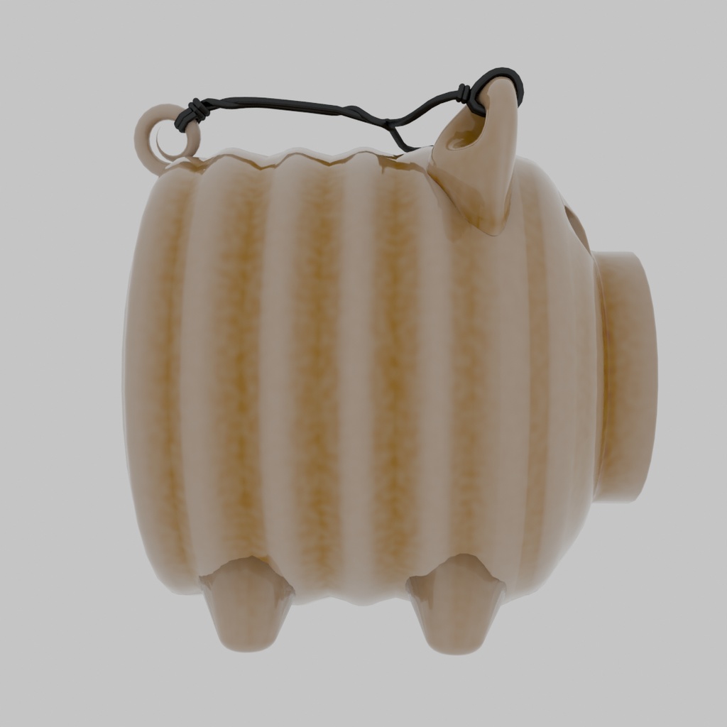 【Blender】 豚の蚊取り線香ホルダー Pig Mosquito Coil Holder