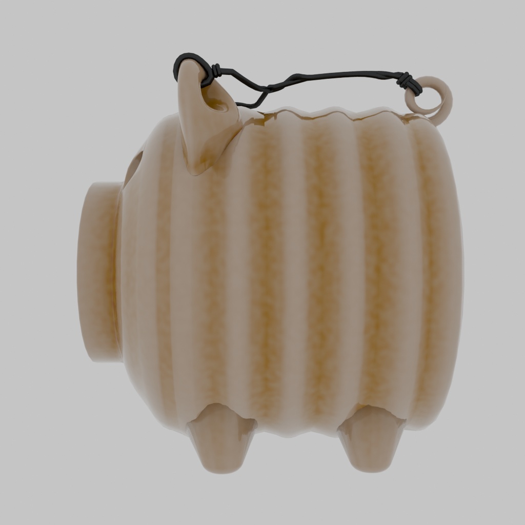 【Blender】 豚の蚊取り線香ホルダー Pig Mosquito Coil Holder